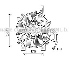 AVA QUALITY COOLING Вентилятор, охлаждение двигателя OL7536